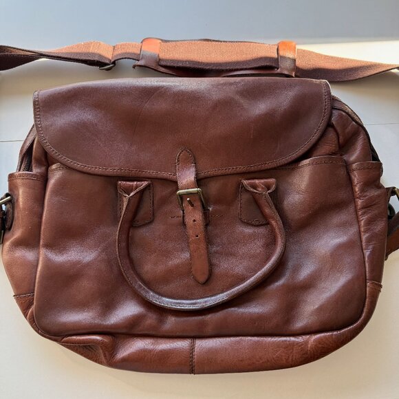 Polo Ralph Lauren Chocolate Leather Brief Case - Picture 2 of 8